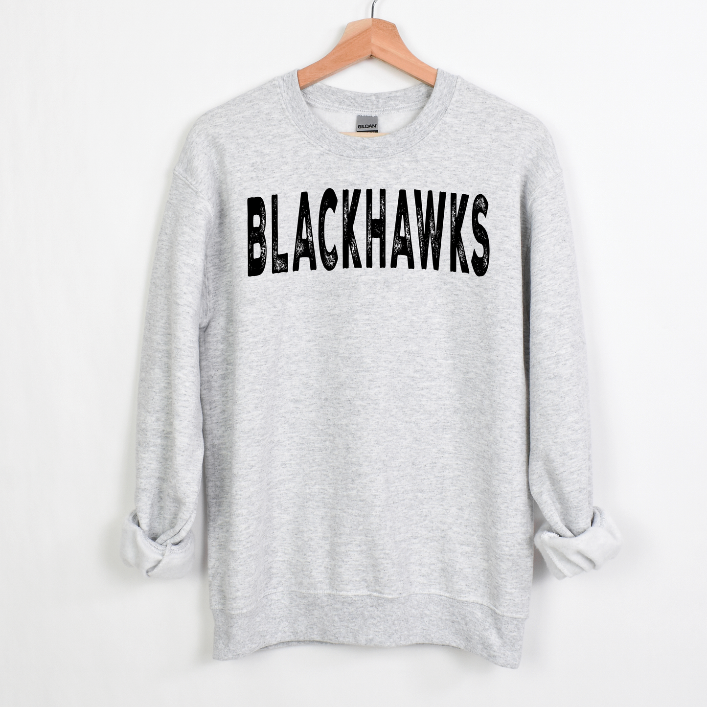 Blackhawks Grunge Crew Sweatshirt