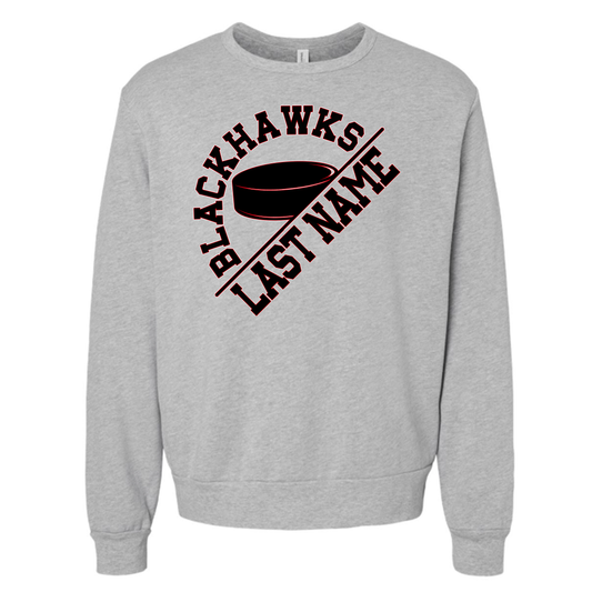 Angled Blackhawks Design Sweatshirt