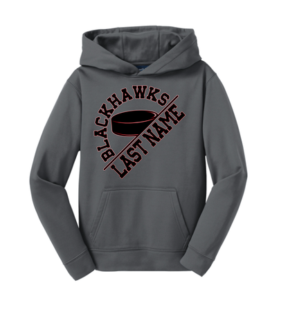 Angled Blackhawks Sweatshirts- Youth