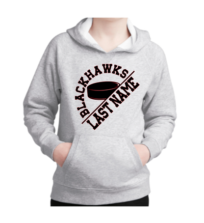 Angled Blackhawks Sweatshirts- Youth