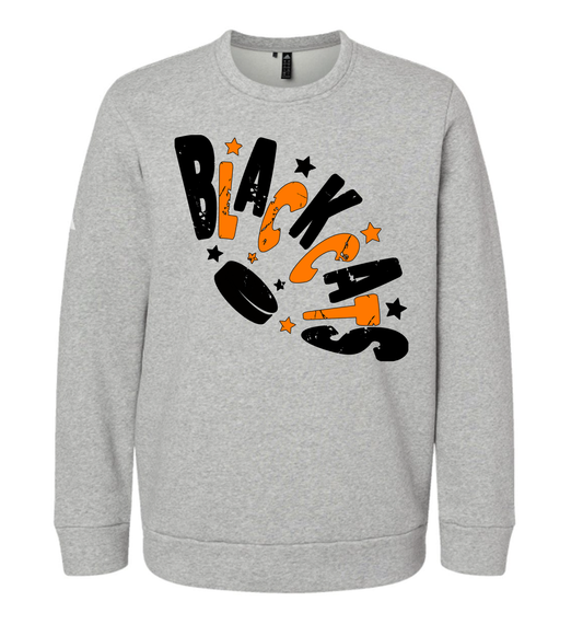 Blackcats Hockey Curved Design Sweatshirt- ADIDAS