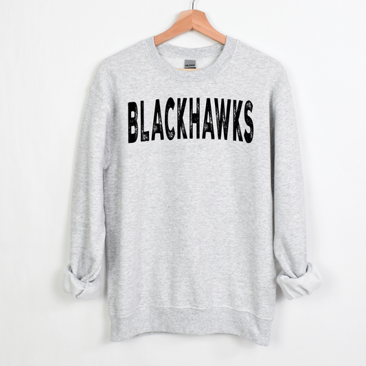 Blackhawks Grunge Crew Sweatshirt