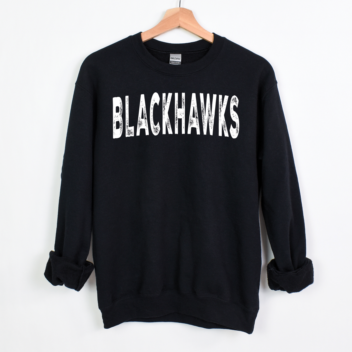 Blackhawks Grunge Crew Sweatshirt
