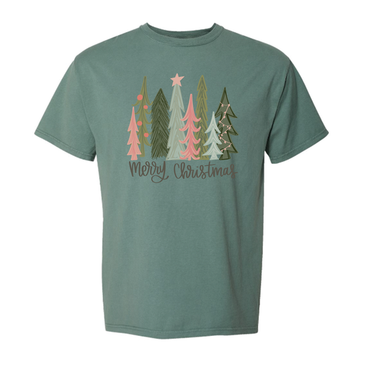 Merry Christmas Trees T-Shirt- READY TO SHIP