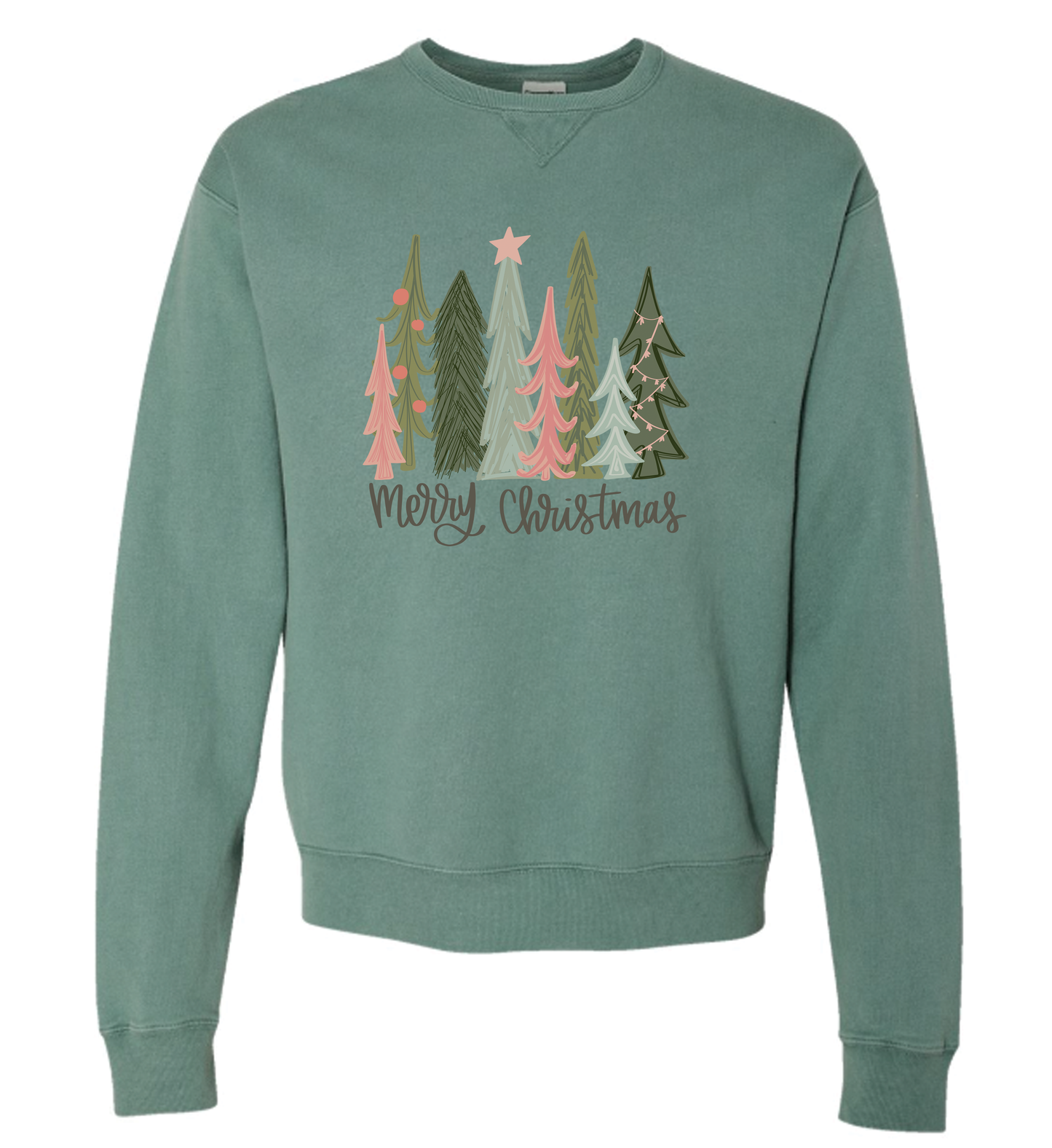 Merry Christmas Trees Sweatshirt