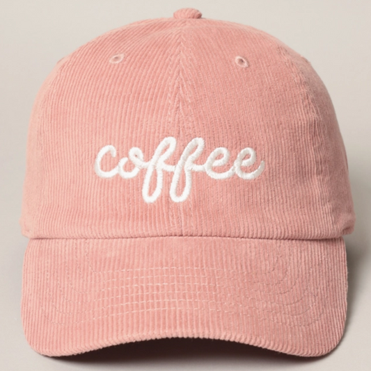 Coffee Corduroy Baseball Hat