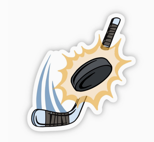 Hockey Shot Sticker