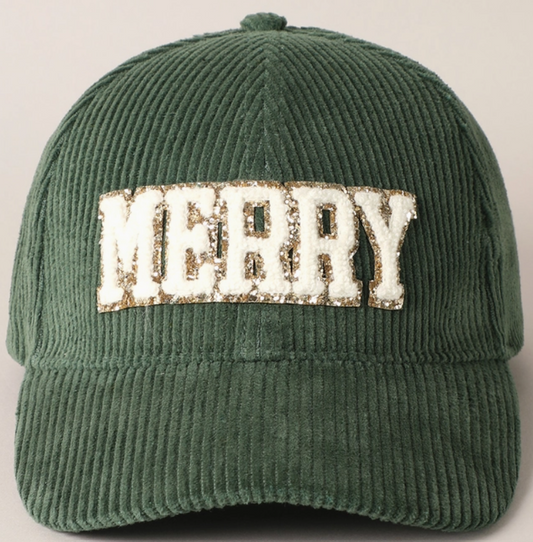 Merry Corduroy Baseball Hat