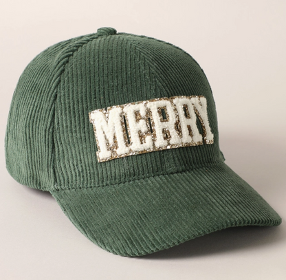 Merry Corduroy Baseball Hat