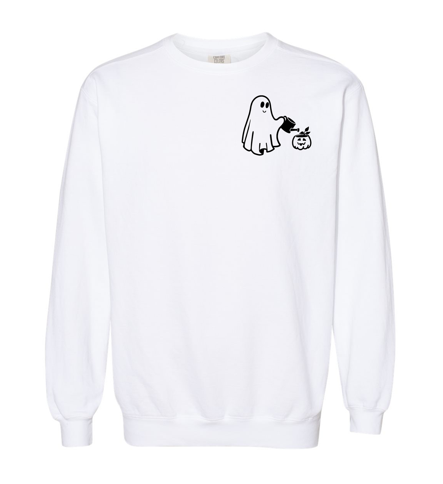 Ghost Watering Pumpkin Sweatshirt