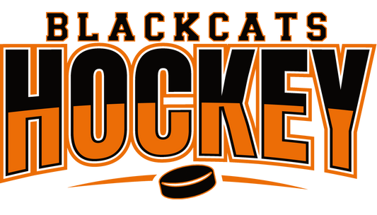 Blackcats Hockey Puck Design-Youth