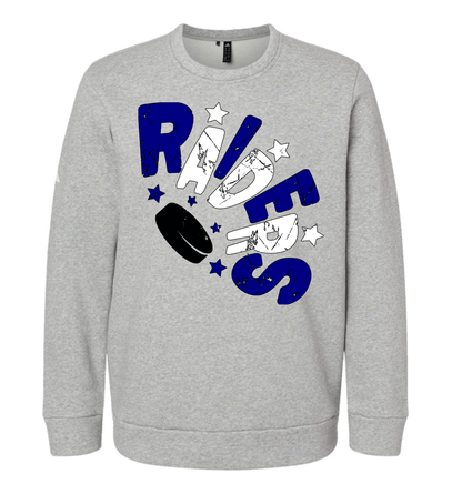 Raiders Hockey Curved Design Sweatshirt- ADIDAS