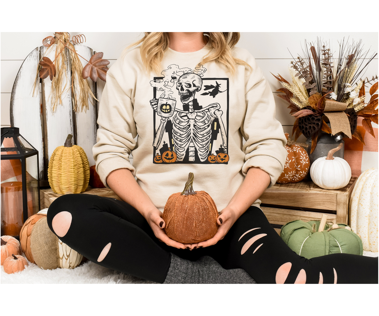 Skeleton Latte Sweatshirt