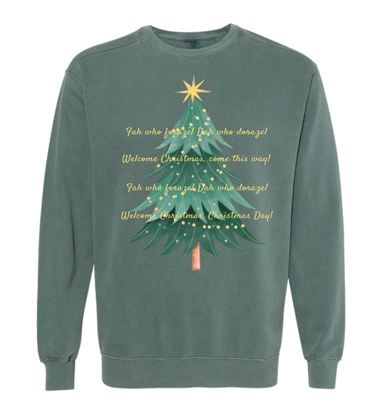 Welcome Christmas Sweatshirt- READY TO SHIP