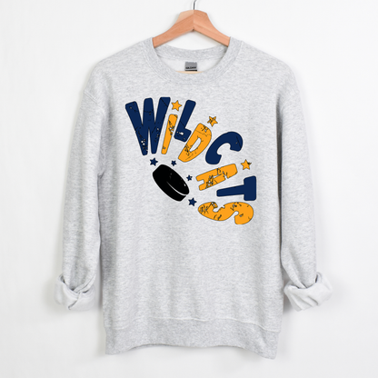 Wildcats Curved Design Sweatshirt