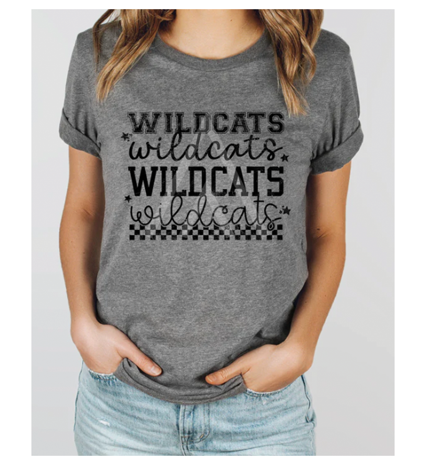 Wildcats Stacked Mascot