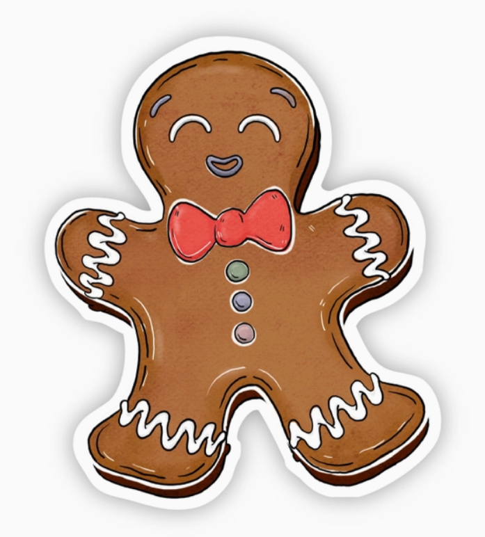 Gingerbread Cookie Sticker