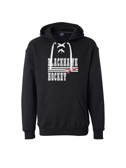 Blackhawk Hockey-Hockey Lace Hoodie