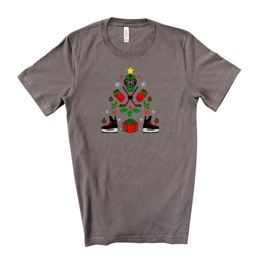 Hockey Christmas Tree T-Shirt