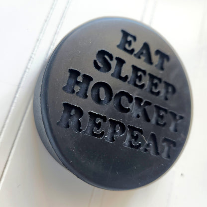 Eat Sleep Hockey Repeat Puck