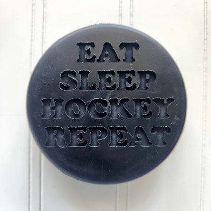 Eat Sleep Hockey Repeat Puck